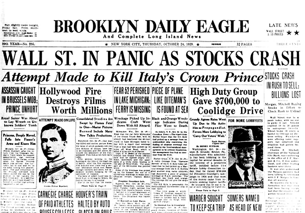 Vuoden 1929 pörssiromahduksesta ei otettu opiksi.